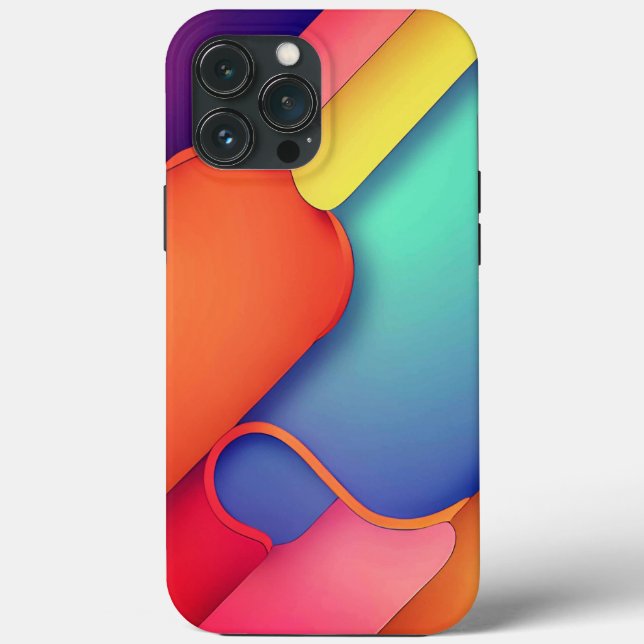 Modern Art Design Folds of Colour Case-Mate iPhone Case (Back)