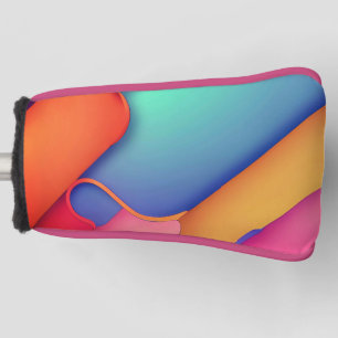 Modern Art Design Folds of Colour Golf Head Cover