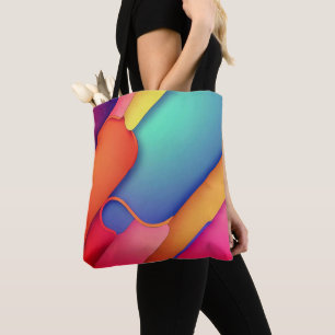 Modern Art Design Folds of Colour  Tote Bag