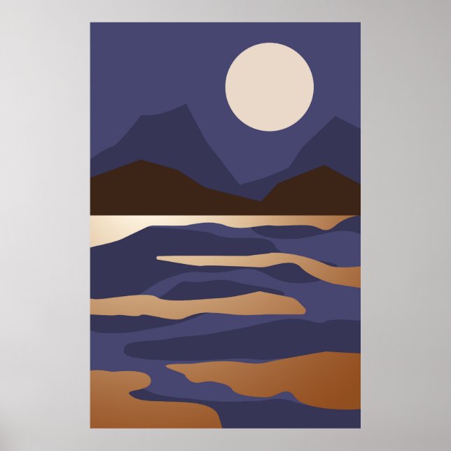 Modern art design poster (Front)