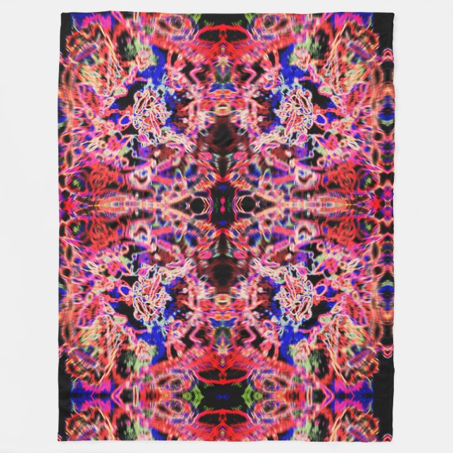Modern art fleece blanket (Front)