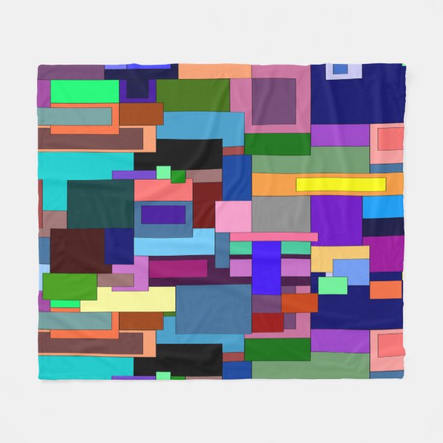 Modern Art Fleece Blanket (Front (Horizontal))