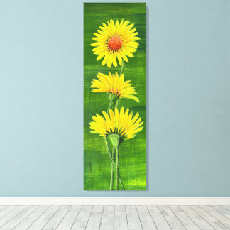 Modern Art flowers Canvas Print