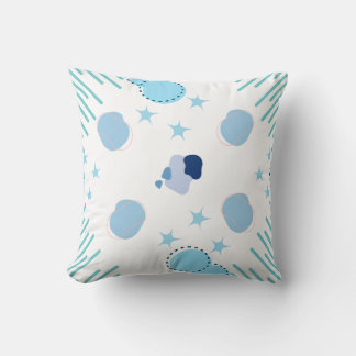 Modern Art Fusion Throw Pillow
