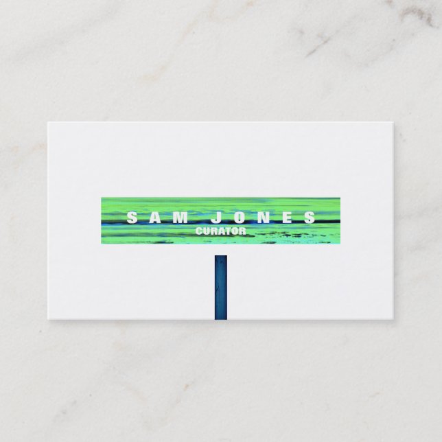 Modern Art Gallery Business Card (Front)
