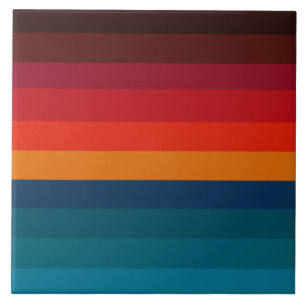 Modern art gradient stripes tile