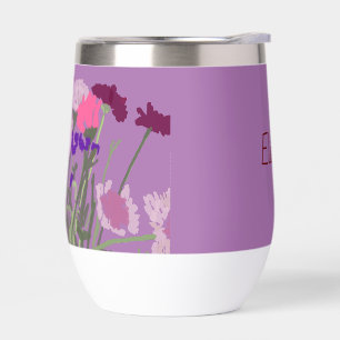 Modern Art Happy Colourful Wildflowers +Custom Nam