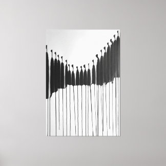 Modern ART Impersonal Society Canvas Print