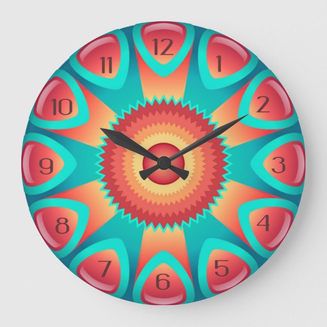 Modern Art Large Clock (Front)