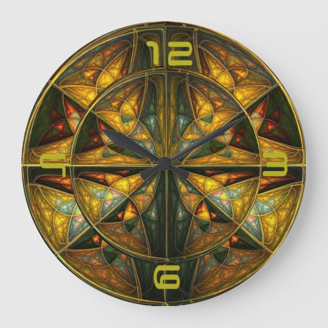 Modern art large clock (Front)