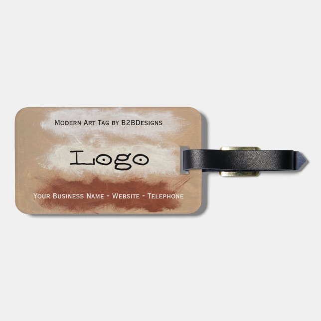 Modern Art Logo Tag By B2BDesigns (Back Horizontal)