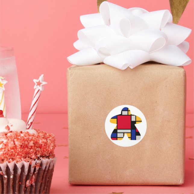 Modern Art Meeple Stickers (Party)