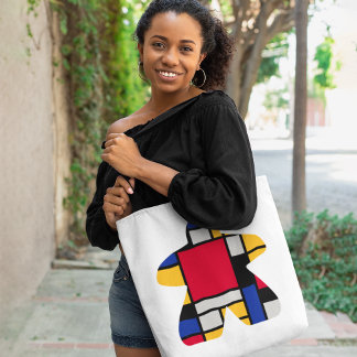 Modern Art Meeple Tote Bag