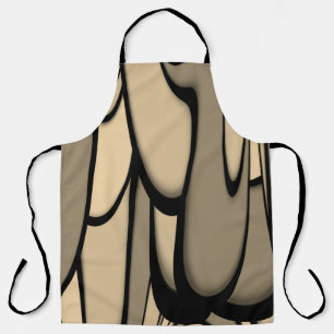 Modern Art Melting Brown Hues Apron