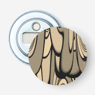 Modern Art Melting Brown Hues  Bottle Opener