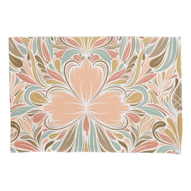 Modern Art Nouveau Boho Pattern  Pillowcase (Front)
