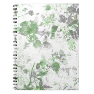 Modern art of flower pattern and wall texture mix notebook
