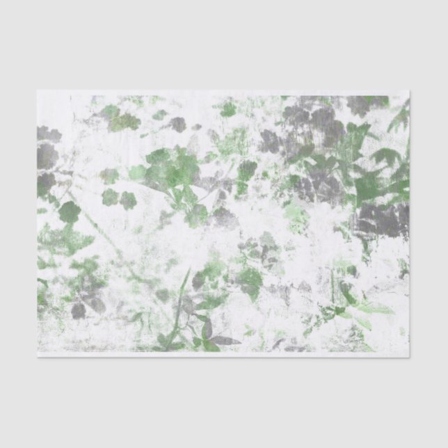Modern art of flower pattern and wall texture mix tissue paper (Front)
