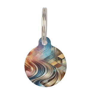 Modern Art Pet Tag