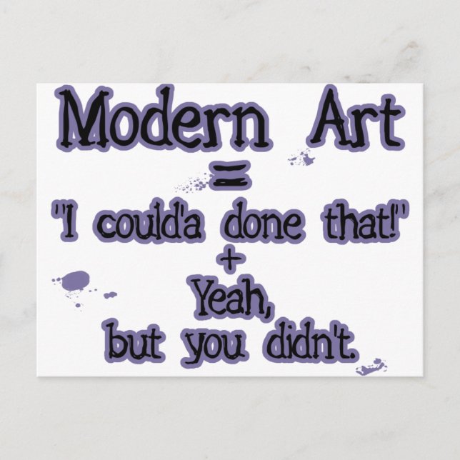 Modern Art Postcard (Front)