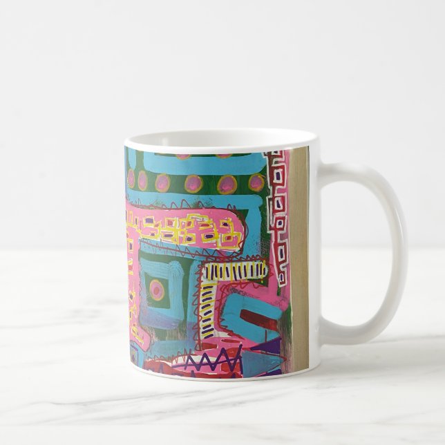 Modern Art Quilted  Coffee Mug (Right)