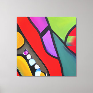 Modern art representative of our society canvas print
