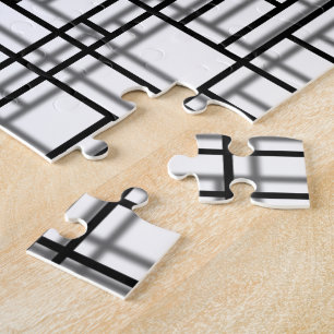 Modern Art Shadow Grid Jigsaw Puzzle