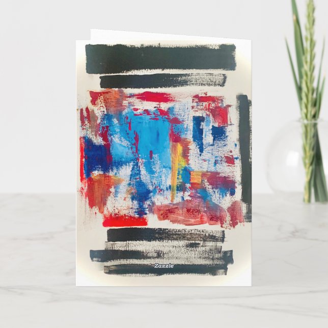 Modern Art Stationary Card (Back)