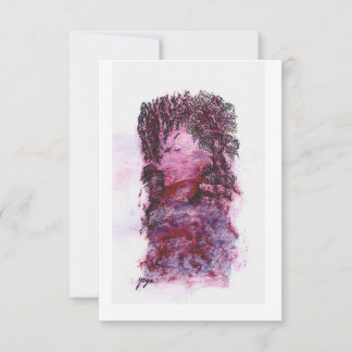 Modern art thank you card