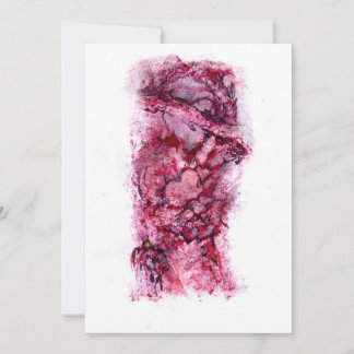 Modern art thank you card