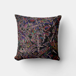 Modern art throw pillow
