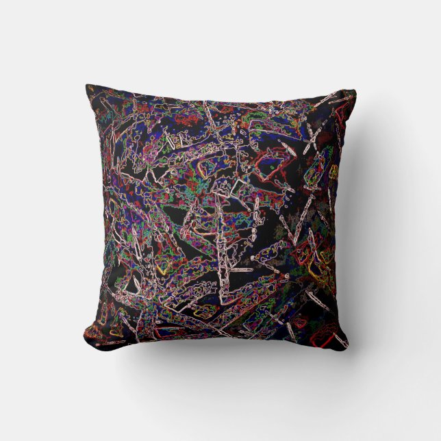 Modern art throw pillow (Front)