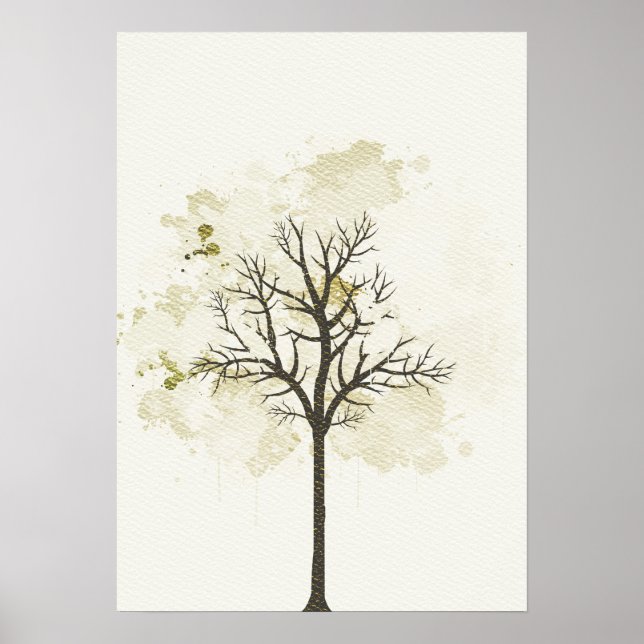 Modern art tree poster (Front)