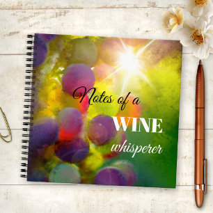 Modern Art Wine Lover Grapes Notebook