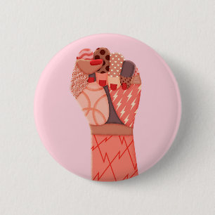 Modern Art Womens Protest 2 Inch Round Button