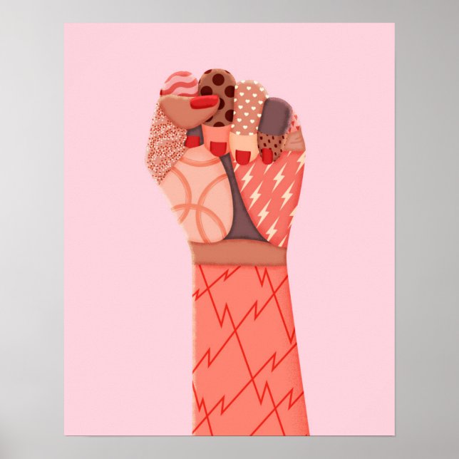 Modern Art Womens Protest Poster (Front)