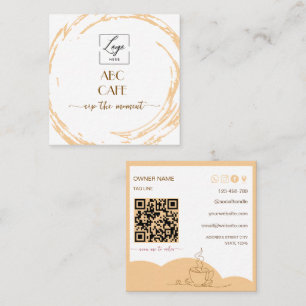 Modern Artisan Coffee Shop Logo Business Card