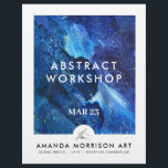 Modern Artist Painter Hand Logo  Flyer<br><div class="desc">Unleash your artistic identity with our flyer template designed for creative professionals. The front showcases a white-bordered canvas for your personalized artwork, while a distinctive line art logo of a hand holding a paintbrush adds a unique touch. Flip to the back for ample space to feature additional photos, information, and...</div>