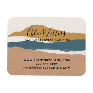 Modern Artistic Boho Landscape Business Magnet