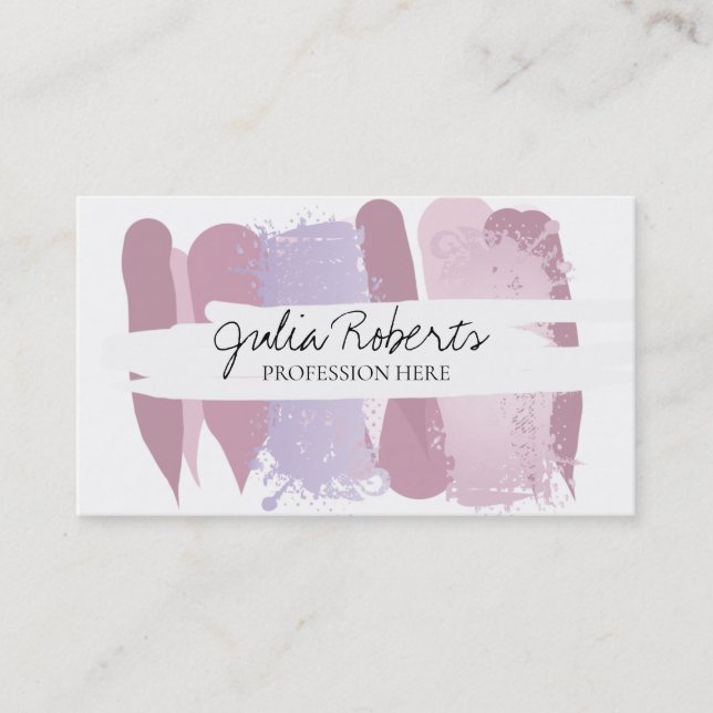 Modern artistic business card (Front)