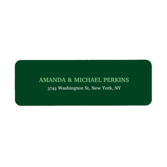 Modern Artistic Creative Forest Green Class Family (Front)