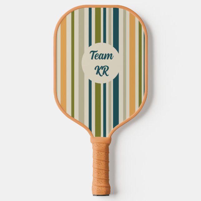 Modern Artsy Geometric Personalized  Pickleball Paddle (Front)