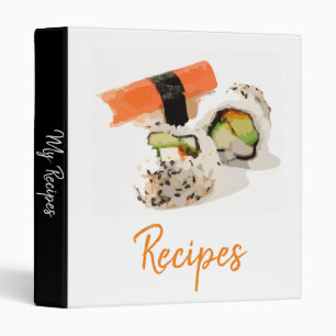 Modern Asian cooking Recipe Japanese sushi Binder