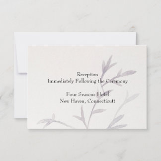 Modern Asian Inspired Wedding Reception Invitation