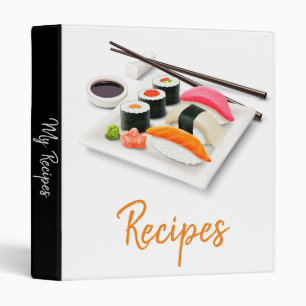 Modern Asian Recipe Japanese sushi Binder