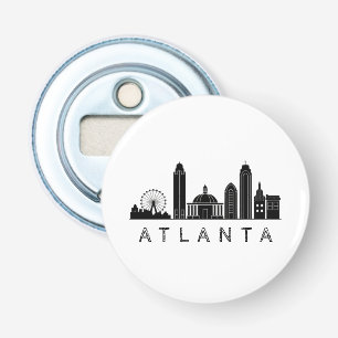 Modern Atlanta Georgia Stylized Skyline Bottle Opener