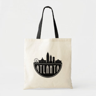 Modern Atlanta Georgia Stylized  Skyline Tote Bag