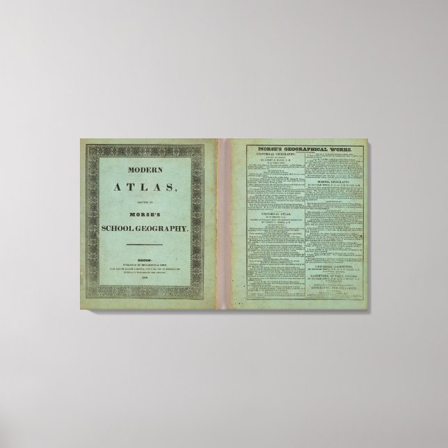 Modern atlas canvas print (Front)