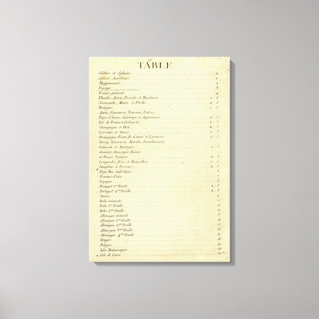 Modern Atlas Canvas Print (Front)