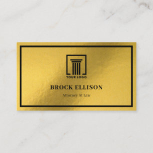 Modern Attorney At Law   Simple Business Card